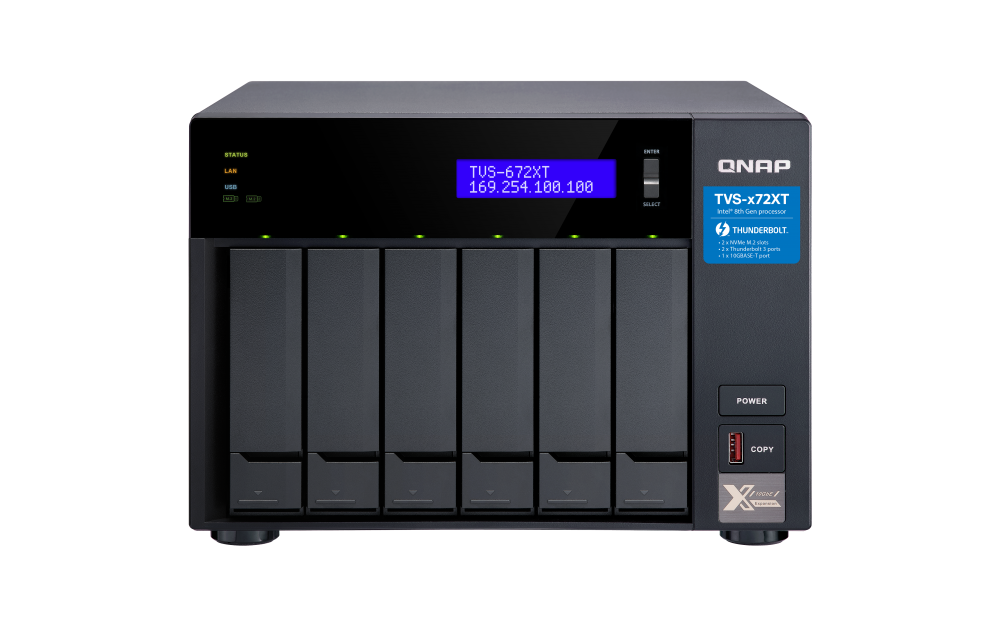 TVS-672XT 6 Yuvalı i3 8GB NAS Ünitesi